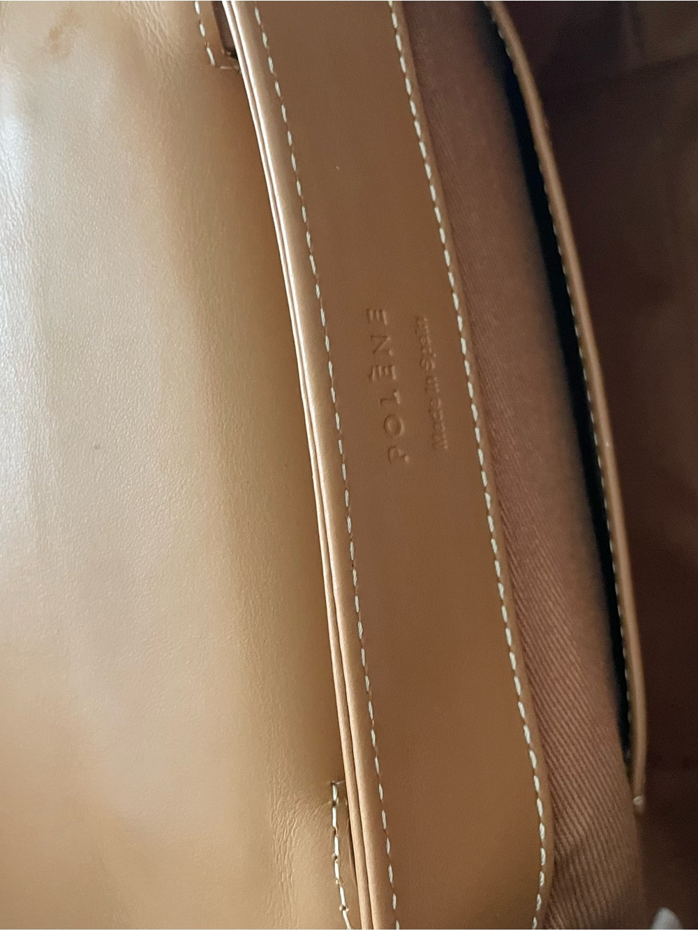 Polène Authentic Numero Uno Nano in Camel. - Picture 6 of 7